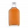 MamboCat Lot de 6 flacons de poche 200 ml I Flasque en verre avec bouchon à vis argenté I Bouteilles à liqueur à remplir I Boute
