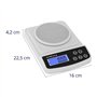 Steinberg Balance de Précision Cuisine Professionnelle SBS-LW-500/10 (500 g / 0,01 g, surface de pesée 12 cm, 6 unités de pesage