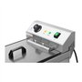 Royal Catering Friteuse Électrique 16 L, 400V, Zone Froide, Thermostat De Restaurant Simple Professionnelle Semi Pro Inox Sans O