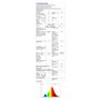 Ampoule/forme de goutte E27, blanc chaud, 230V/6W, corps en verre transparent, non dimmable