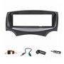 tomzz Audio 2415-051 Cadre de Radio Compatible avec Ford KA RU8 année 2009-2017 Noir avec Adaptateur Radio ISO Fakra Adaptateur