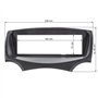 tomzz Audio 2415-051 Cadre de Radio Compatible avec Ford KA RU8 année 2009-2017 Noir avec Adaptateur Radio ISO Fakra Adaptateur 