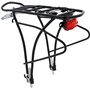 Schoberg Bicycle Pannier Rack Rear Aluminium | Adjustable for 24, 26, 28 Men and Women Bicycle Universal Mounting Set Black Char