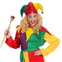 NET TOYS Panoplie déguisement coloré avec Chapeau bouffon & col - Joli Costume Unisexe guignol & Fou du Roi - Convient Parfaitem