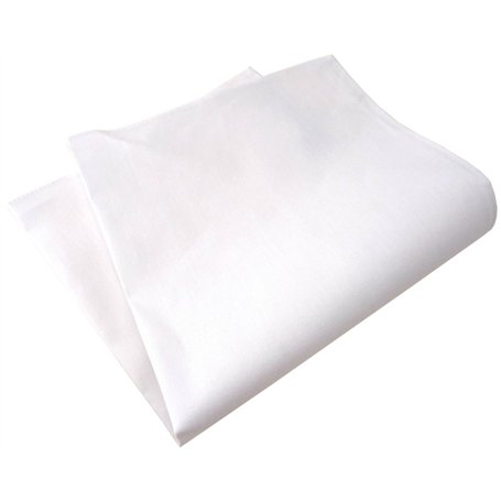 TigerTie - unisex - pochette en blanc pur reinweiss unicolor - Pochette tissu décoratif Gr. 33 x 33 cm - 100% cotton