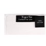 TigerTie - unisex - pochette en blanc pur reinweiss unicolor - Pochette tissu décoratif Gr. 33 x 33 cm - 100% cotton