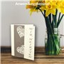 Lot de 20 cartes pliantes avec enveloppes plus grandes que le format B6 – Cartes d'invitation vierges – Cartes d'invitation blan