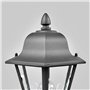 Lindby Luminaire extérieur Edana en Noir Aluminium (1 lampe,à E27), Borne lumineuse, borne luminaire pour socle