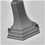 Lindby Luminaire extérieur Edana en Noir Aluminium (1 lampe,à E27), Borne lumineuse, borne luminaire pour socle