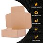 verpacking 250 boîtes pliantes 15 x 16 x 6 cm brun (dimensions extérieures 15,5 x 15,5 x 6,5 cm) WP 20 carton d'expédition carto