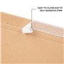 verpacking 50 x emballage livre 21,7 x 15,5 x 1 Ã 5 cm A5 étui d'expédition fermeture adhésive, brun - BV 1