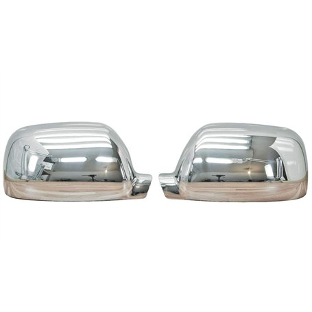 phil trade Capuchons de rétroviseur chromés - En acier inoxydable - Compatible avec Touareg 7L 2002-10.2006 avant facelift