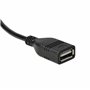 vhbw Câble audio voiture compatible avec VW Touareg, Touran - Adaptateur USB, 37,1 cm, noir