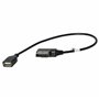 vhbw Câble audio voiture compatible avec VW Touareg, Touran - Adaptateur USB, 37,1 cm, noir