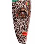 Wogeka - Masque mural Batik ethno de 50 cm - Style africain en bois comme idée cadeau pour décoration d'anniversaire de Noël - s