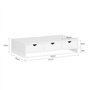 SoBuy BBF03-W Support de Moniteur Écran ergonomique Support pour Écran d'ordinateur Universal, ordinateur portable ou écran TV R