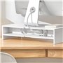 SoBuy BBF03-W Support de Moniteur Écran ergonomique Support pour Écran d'ordinateur Universal, ordinateur portable ou écran TV R