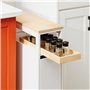 SoBuy Étagère de Niche à roulettes en Bois Meuble de Rangement Cuisine Salle de Bain Chariot Placard Alcôve Chariot de Service -