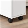 SoBuy Étagère de Niche à roulettes en Bois Meuble de Rangement Cuisine Salle de Bain Chariot Placard Alcôve Chariot de Service -