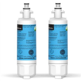 Comedes Lot de 2 filtres à eau de rechange pour Beko 4874960100 Compatible avec Grundig