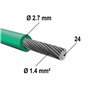 Wiltec Câble périphérique 250 m 2,7 mm – Fil robot tondeuse de délimitation – Aluminium, étain et cuivre TCCA – Entretien jardin