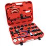 Kit Testeur de pression Système de refroidissement 27 pcs. Bouchon Codage par couleur & Pompe Test