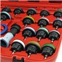 Kit Testeur de pression Système de refroidissement 27 pcs. Bouchon Codage par couleur & Pompe Test