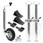 WilTec Kit Béquille de remorque avec 10 pièces – Roue Jockey