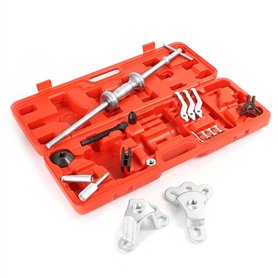 WilTec Coffret Outil extracteur de Roulement Extérieur Intérieur Moyeux Roue 4-5 Trous Marteau Coulissant
