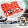 WilTec Coffret Outil extracteur de Roulement Extérieur Intérieur Moyeux Roue 4-5 Trous Marteau Coulissant
