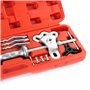 WilTec Coffret Outil extracteur de Roulement Extérieur Intérieur Moyeux Roue 4-5 Trous Marteau Coulissant