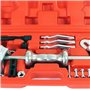 WilTec Coffret Outil extracteur de Roulement Extérieur Intérieur Moyeux Roue 4-5 Trous Marteau Coulissant