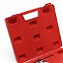 WilTec Coffret Outil sertissage de Tubes en Alu et Cuivre Dudgeonniere à Battre Les collets 45°& 7 Matrices