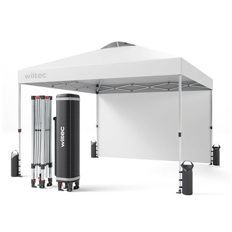 Wiltec Pavillon Pop-up Tonnelle de Jardin Pliante – 3 x 3 x 2