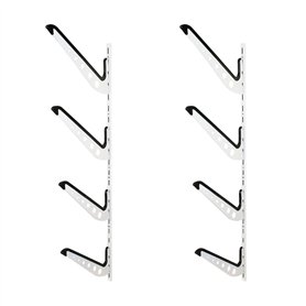 WilTec Rack Quadruple Mural Universel – 20 x 355 x 580 mm – Support de Rangement pour 4 Planches Surf Snowboard Wakeboard Skateb