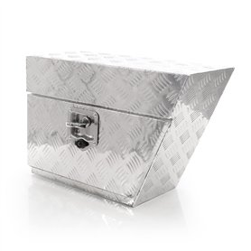 XPOtool Sous-caisse de camion en Aluminium – 60 x 25 x 20 cm – 50 L – Droite – avec Serrure et 2 clés – Boîte de timon de rangem