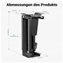 Toboli Support PC sous Bureau 10kg Réglage en continu Hauteur Largeur Pivotant 360° 175x146x583mm Support Boitier Ordinateur Esp