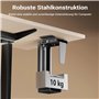 Toboli Support PC sous Bureau 10kg Réglage en continu Hauteur Largeur Pivotant 360° 175x146x583mm Support Boitier Ordinateur Esp