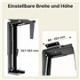 Toboli Support PC sous Bureau 10kg Réglage en continu Hauteur Largeur Pivotant 360° 175x146x583mm Support Boitier Ordinateur Esp
