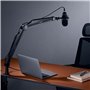 Toboli Bras pour microphone 80cm Bras articulé Jointure Support table pour micros 3/8" 5/8" Studio d'enregistrement Domicile