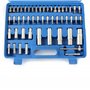 Wiltec Jeu de clés à douilles 108 pcs. Coffret à cliquet Entraînement 1/2" (12,5mm) et 1/4" (6,3 mm)