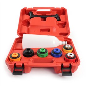 XPOtool Trémie de remplissage d’huile Kit 8 pièces Entonnoir d’huile moteur Rallonge 6 adaptateurs
