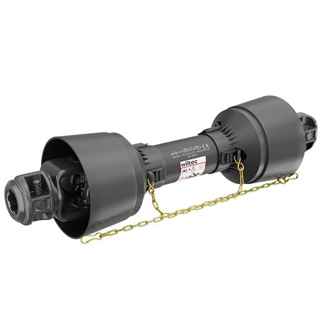 WilTec Arbre Transmission T4 Cardan 520mm 460Nm 540tr/min Prise Force 40kW (55CV) 2X 1 3/8" 6 Dents