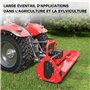 WilTec Arbre Transmission T4 Cardan 520mm 460Nm 540tr/min Prise Force 40kW (55CV) 2X 1 3/8" 6 Dents
