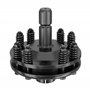 Embrayage de Cardan 6 Dents Raccord Arbre de transmission 1 3/8" Filet Femelle Mâle 1200Nm max. Noir