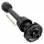 Embrayage de Cardan 6 Dents Raccord Arbre de transmission 1 3/8" Filet Femelle Mâle 1200Nm max. Noir