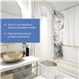 VIOKS Système Aération et Ventilation Extensible, Bouche VMC 125 mm, Traversée de Mur blanche avec Grille Aération et Clapet Hot