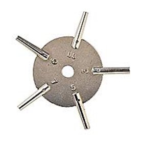Clé de montre de poche nickelée SELVA pour homme - Classic - Alimenté par batterie - Mécanique (manuel) - 1 gramme - Cuir - Bout