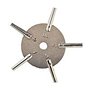 Clé de montre de poche nickelée SELVA pour homme - Classic - Alimenté par batterie - Mécanique (manuel) - 1 gramme - Cuir - Bout