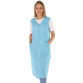 Schuerzenfabrik Blouse à fermeture Éclair pour robe de maison - Turquoise - 54
